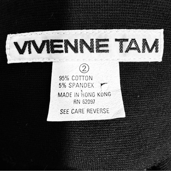 Vintage Vivienne Tam Beaded Cardigan, Black, Size 2 - Picture 3 of 13